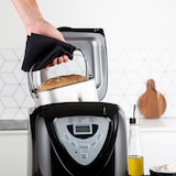 thumbnail of PRINCESS Panificadora con 15 programas, 3 ajustes de tostado, Panel de control digital, Pantalla LCD, Recubrimiento antiadherente, 600 W, Negra