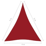 thumbnail of vidaXL Sonnensegel Oxford-Gewebe Dreieckig 4x5x5 m Rot
