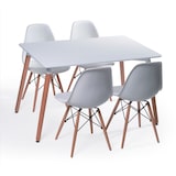 thumbnail of MF - Mesa de Cozinha Modelo NURY - Fabricada em Madeira, Tampo em Madeira Lacada a Branco 120 x 80 cms -