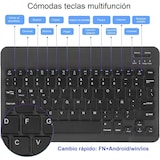 thumbnail of Teclado sem fio portátil, mouse sem fio ultrafino recarregável AIMMIE preto
