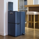 thumbnail of Kitchen Move Cestino a pedale raccolta differenziata HAJA grigio 60L Acciaio inossidabile grigio