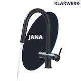 thumbnail of Jana | Torneira  de 3 vias premium preto mate |cozinha de osmose em aço inoxidável misturadora 360 °|Filtro 3 ligações arco alto