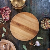 thumbnail of Houten Pizzaplank - ø 27 x 1,5 cm - Ronde Pizzaplank - Borrelplank - Serveerplank Rond - Bruin
