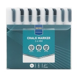 thumbnail of METRO Professional Marqueur craie, 2-6 mm, avec pointe Bullet Point, blanc, 8 pièces