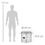 thumbnail of Royal Catering - Kookpan inductie - 70 l - Ø 45 cm -