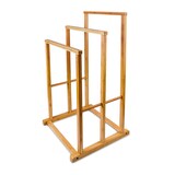 thumbnail of Relaxdays Handtuchständer, treppenförmig, HxBxT:82,5x42x42,5cm, 3 Stangen, Standhandtuchhalter, Badaccessoire, natur