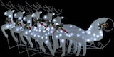 thumbnail of vidaXL Rentier mit Schlitten Weihnachtsdekoration 140LEDs Outdoor Weiß