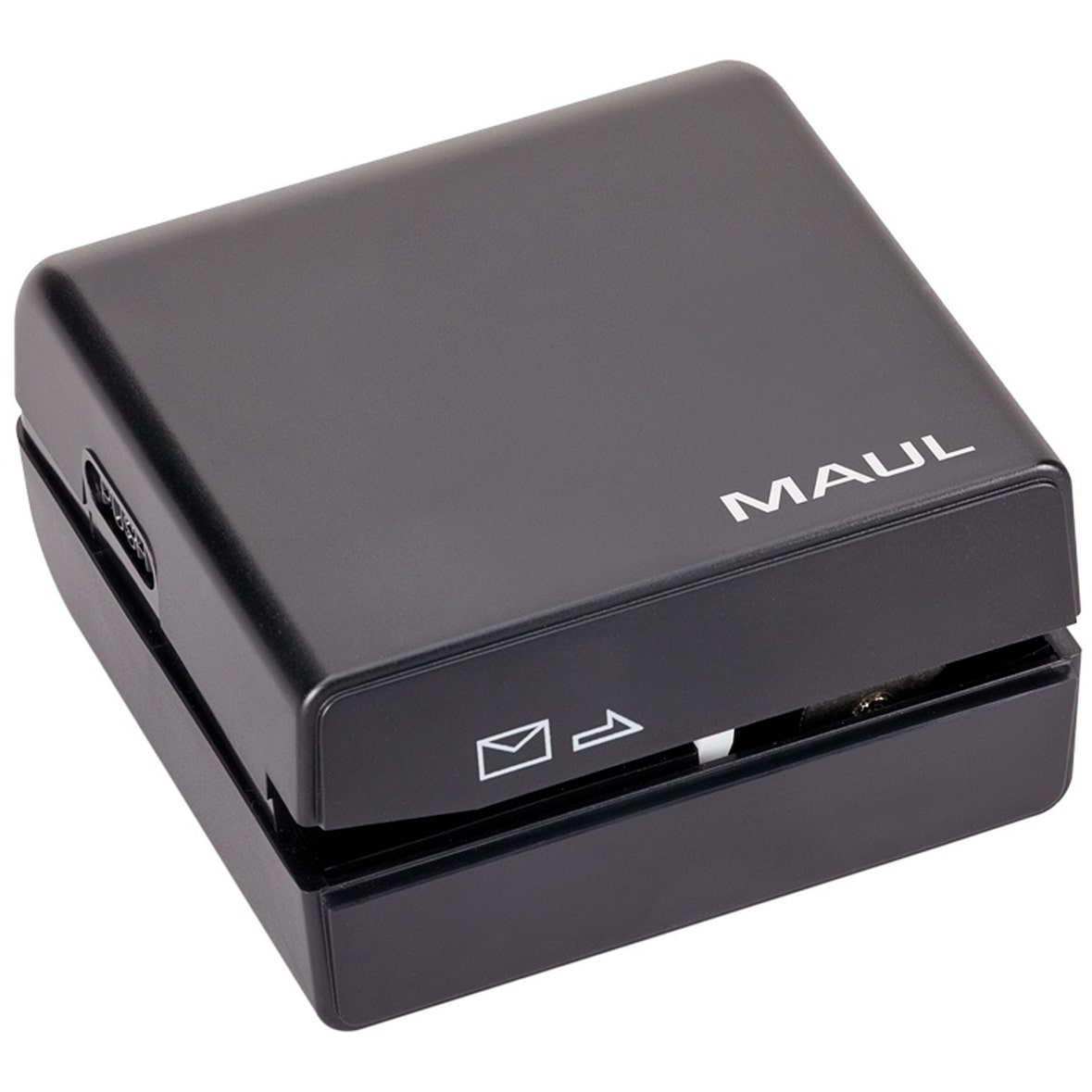 Elektrischer Brieföffner schwarz Batteriebetrieb Packung mit 5 Stück