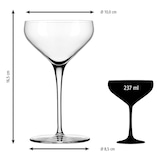 thumbnail of Libbey 12er Set Coupe Gläser -PRISM- 237 ml, Ø 10 cm, H: 16,5 cm
