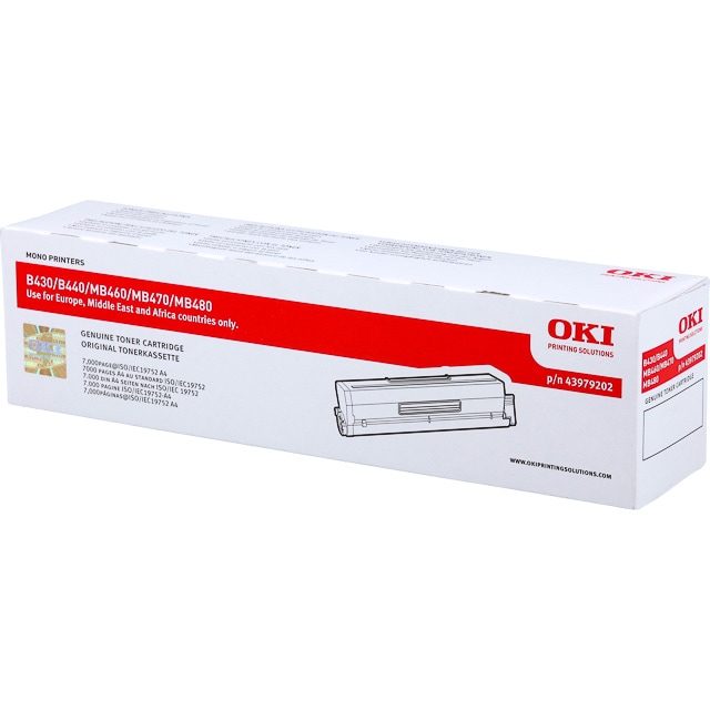 Láser/copiadora OKI 43979202 OKI B440 TONER NEGRO