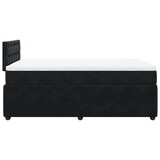thumbnail of vidaXL Boxspringbett mit Matratze Schwarz 120x200 cm Samt