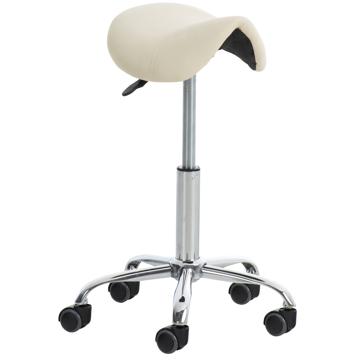 Arbeitshocker Reno Kunstleder creme