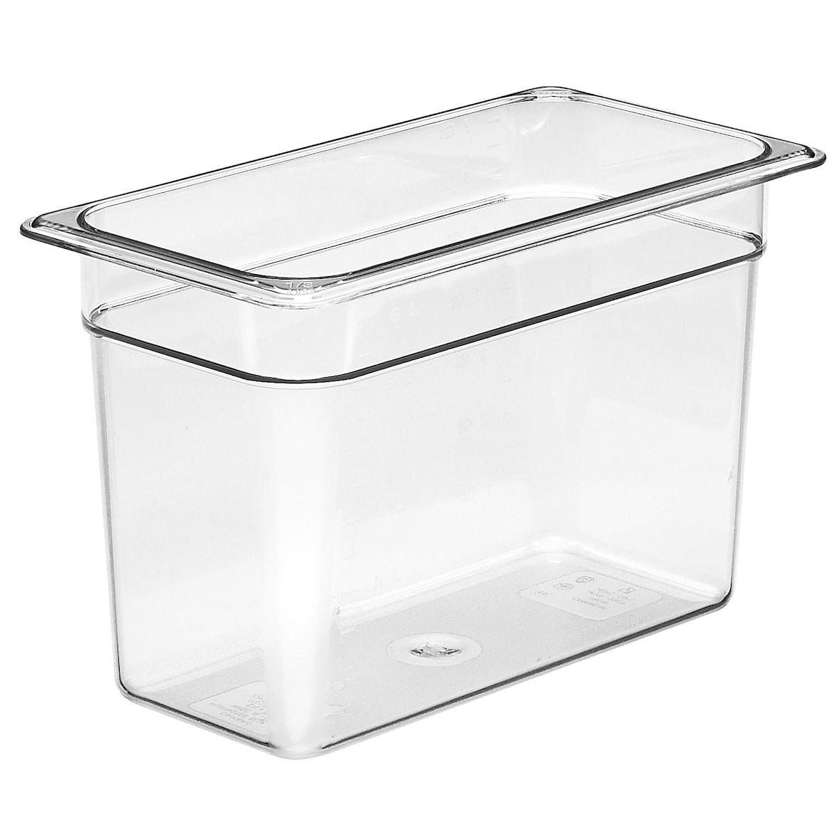 CAMBRO 38CW-135 - Recipiente GN 1/3 6,9 L - 17,6 x 32,5 x 20 cm - Transparente - Venta 1 unidad.