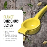 thumbnail of Victoria Zitronenpresse Handpresse aus Aluminiumguss, Zitruspresse, Maximale Saftausbeute, VIC-31312, Gelb