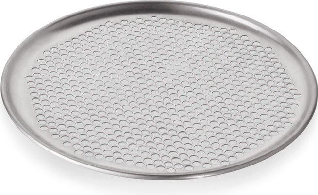 10x Pizzablech rund Perforierung Ø 33 cm Aluminium