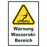 thumbnail of Schild Warnung Wasserski-Bereich A0 (841x1189mm)