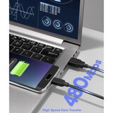 thumbnail of Renkforce USB-Kabel USB 2.0 USB-A Stecker, USB-Micro-B Stecker 2.00 m Schwarz RF-6830432