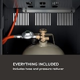 thumbnail of Flagranti Plus Gasheizstrahler 8kW Seitentische Edelstahl 6 Schwarz