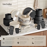thumbnail of Keukenstartersset voor 6 personen met servies, pannen en meer, 46, zwart / wit