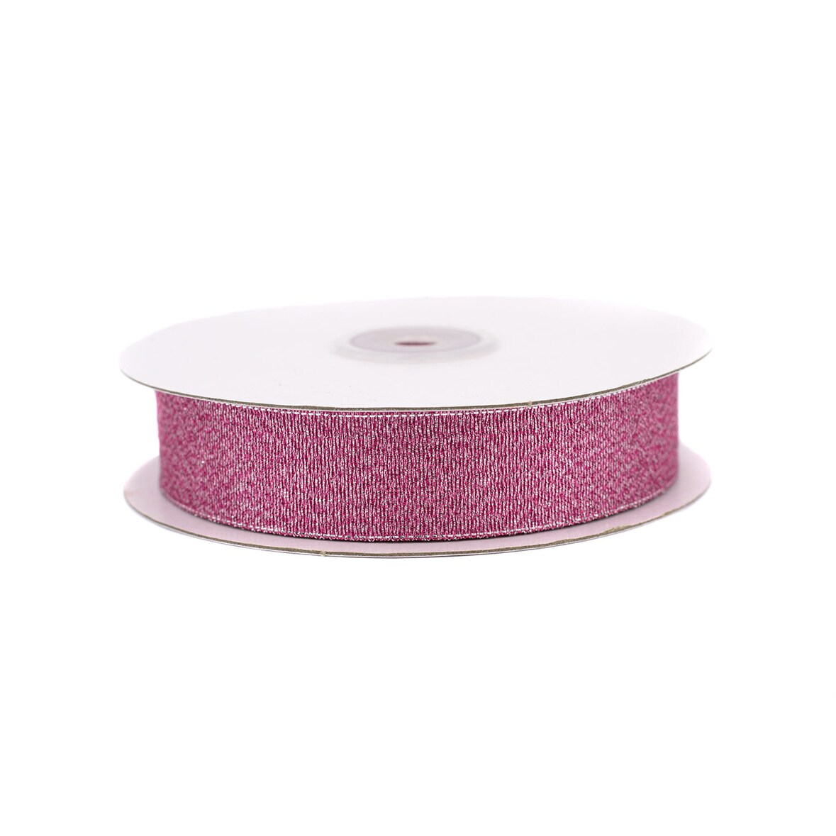 32m Rolle Lurexband 25mm Netzband Glitzerband Dekoband Weihnachten Hochzeit Geschenkband Schleifenband Zierband Weihnachten Weihnachtsband Pink Silber