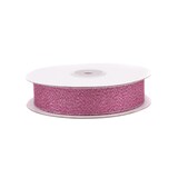 thumbnail of 32m Rolle Lurexband 25mm Netzband Glitzerband Dekoband Weihnachten Hochzeit Geschenkband Schleifenband Zierband Weihnachten Weihnachtsband Pink Silber