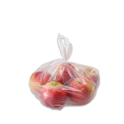 2000 Knotenbeutel Obst & Gemüse Plastiktüten "für 5kg" transparent 8my geblockt