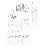 thumbnail of Geberit Betätigungsplatte Sigma30 für 2-Mengen-Auslösung, weiß/hochglanz verchromt
