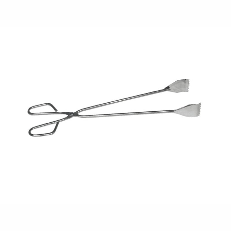 Pegador para churrasco Lacor em aço inoxidável 55x6 cm.