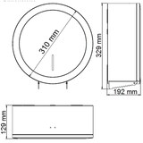 thumbnail of Runder Wand-Toilettenpapierspender, Edelstahl