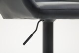 thumbnail of DELUKE® Barhocker 2er Set DUBLIN - Schwarz, Kunstleder, Schwarz | Barhocker mit Lehne Barstuhl Tresenhocker Tresenstuhl Kneipenhocker Kneipenstuhl