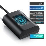 thumbnail of CSL USB-Fingerabdrucksensor, Fingerprint-Scanner, bis 10 IDs, Plug & Play, Windows 8-11, für Login & Sicherheit