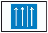 thumbnail of Schild Seitenstreifen befahren Symbol A2 Rückseite selbstklebend