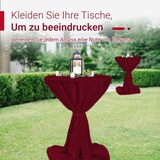 thumbnail of TexDeko Stehtischhusse Premium Bordeaux Ø 100cm mit Schleifenband