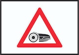 thumbnail of Achtung Mähroboter mit Symbol Schild A1 (594x841mm)