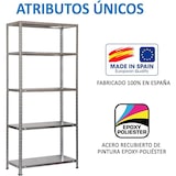 thumbnail of Ripiani metallici con viti Advantage 5 ripiani. Colore zincato 1800x900x300 mm