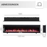 thumbnail of Elektrokamin BALDERIA Agnes 60 - Wand- oder Einbaukamin - Schwarz