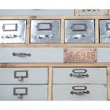 thumbnail of Apothekerskast HWC-A43, ladekast, massief dennenhout, vintage shabby look 152x81x34cm