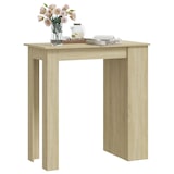 thumbnail of Mesa bar estante almacenaje contrachapada roble 102x50x103,5 cm