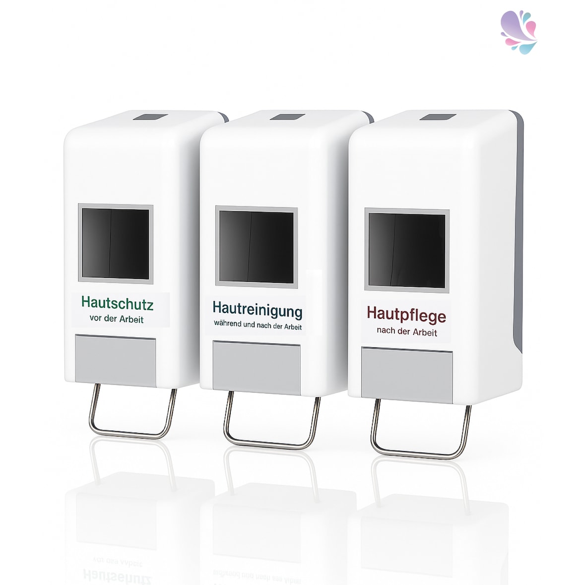 Tri-Spender, Softflaschenspender (Vakuumflaschen) für alle gängigen Softflaschen,  für 1.000 ml & 2.000 ml Softflaschen