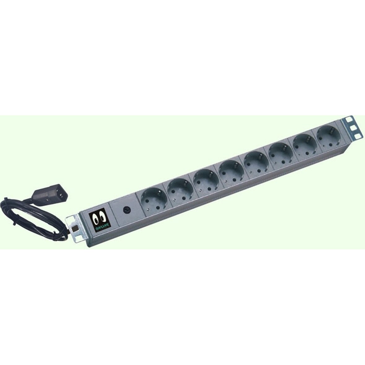 Online USV 19- USV-Kaltgeräteadapter/-Steckdosenleiste 8-fach