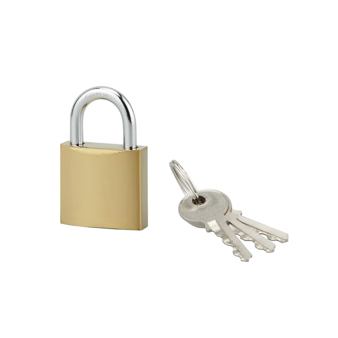 Cadenas ACERA à clé, base 30 mm, anse acier cémenté, 3 clés - SP