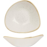 thumbnail of Churchill driehoekige kom Stonecast, wit aardewerk, 23,5 cm