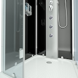 thumbnail of Dampfdusche Duschtempel Sauna Dusche Duschkabine D38-03L2 80x80 cm ohne 2K Scheiben Versiegelung