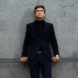 thumbnail of Relaxdays Handlauf Aluminium, rund, Treppengeländer innen & außen, matt, 200 cm, Ø 42mm, mit Wandhalterung, anthrazit