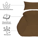 thumbnail of Rijoka Hangstoel Eggy Rope Schommelstoel – Luxe Rattan – Bruin - Large - Voor personen 1.90m Max.