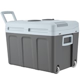 thumbnail of tectake Elektrische Kühl- und Wärmebox mit Griffen und Rollen, 40 l  Grau