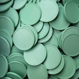 thumbnail of CombiCraft Wertmarken Chips oder Pfandmarken Ø29mm Recycelter Kunststoff Pastellgrün  - pro 100 Stück