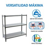 thumbnail of SimonRack Metallregal, 900x900x300 mm, 3 Ebenen, Metallboden, 180 kg Biegepunkt, Anthrazit/Verzinkt - Simonclick
