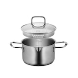 thumbnail of MÄSER Kochtopf 16 cm mit Glasdeckel, Edelstahl 18/10, Sanvito