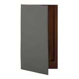 thumbnail of Securit® Porta-cuentas "Leather" - Gris - Cubierta de cuero, base de madera maciza y cierre elástico